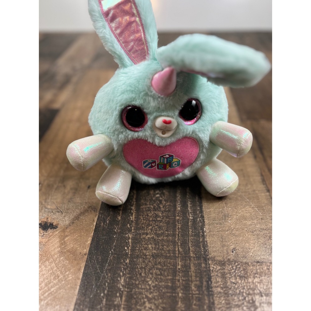 Rainbocorns Itzy Glitzy Surprise Mint Green Bunnycorn Plush Pink Heart ABC Wings